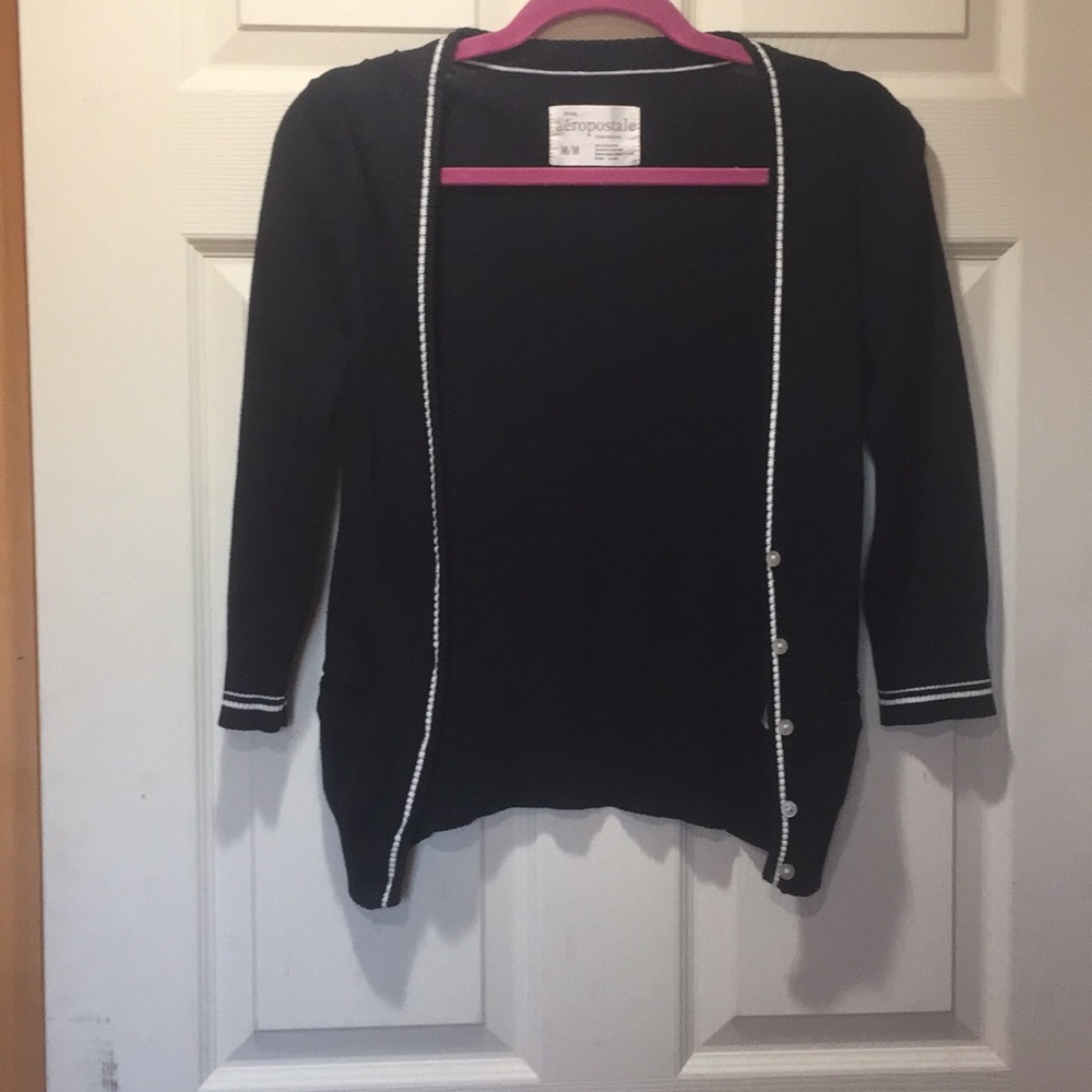 Black cardigan